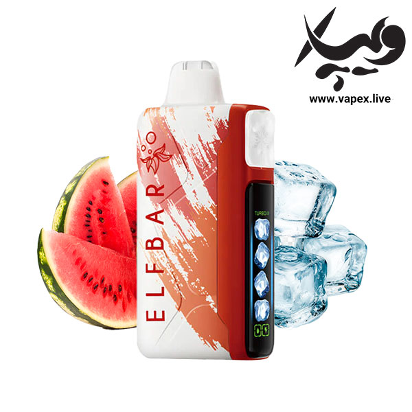 پاد یکبار مصرف الف بار آیس کینگ ۳۰۰۰۰ پاف هندوانه یخ ELF BAR Ice King 30000 Puffs Watermelon Ice