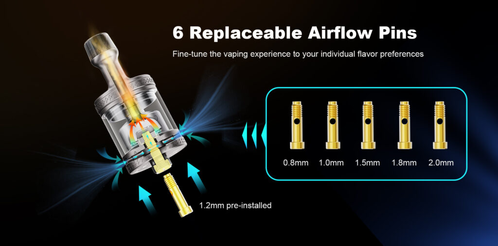پین های ایرفلو اتومایزر دد ربیت ام تی ال ۲ آر تی ای هل ویپ قابل سفارش در ویپ ایکس